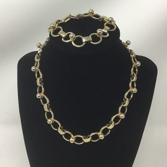 Circle Link Necklace & Bracelet Set (G2) - Picture 1 of 7